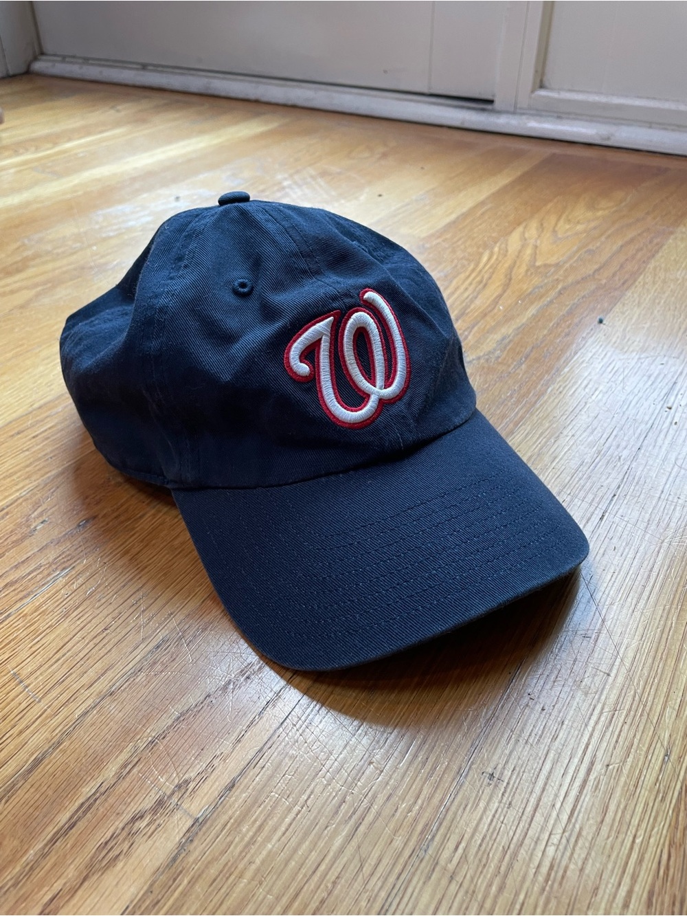 47 Brand Washington Nationals Cap with Red and White Script W logo